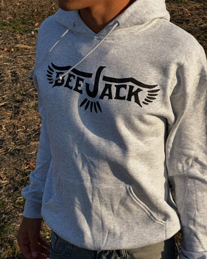 Beejack Logo Hoodie - Ash Grey