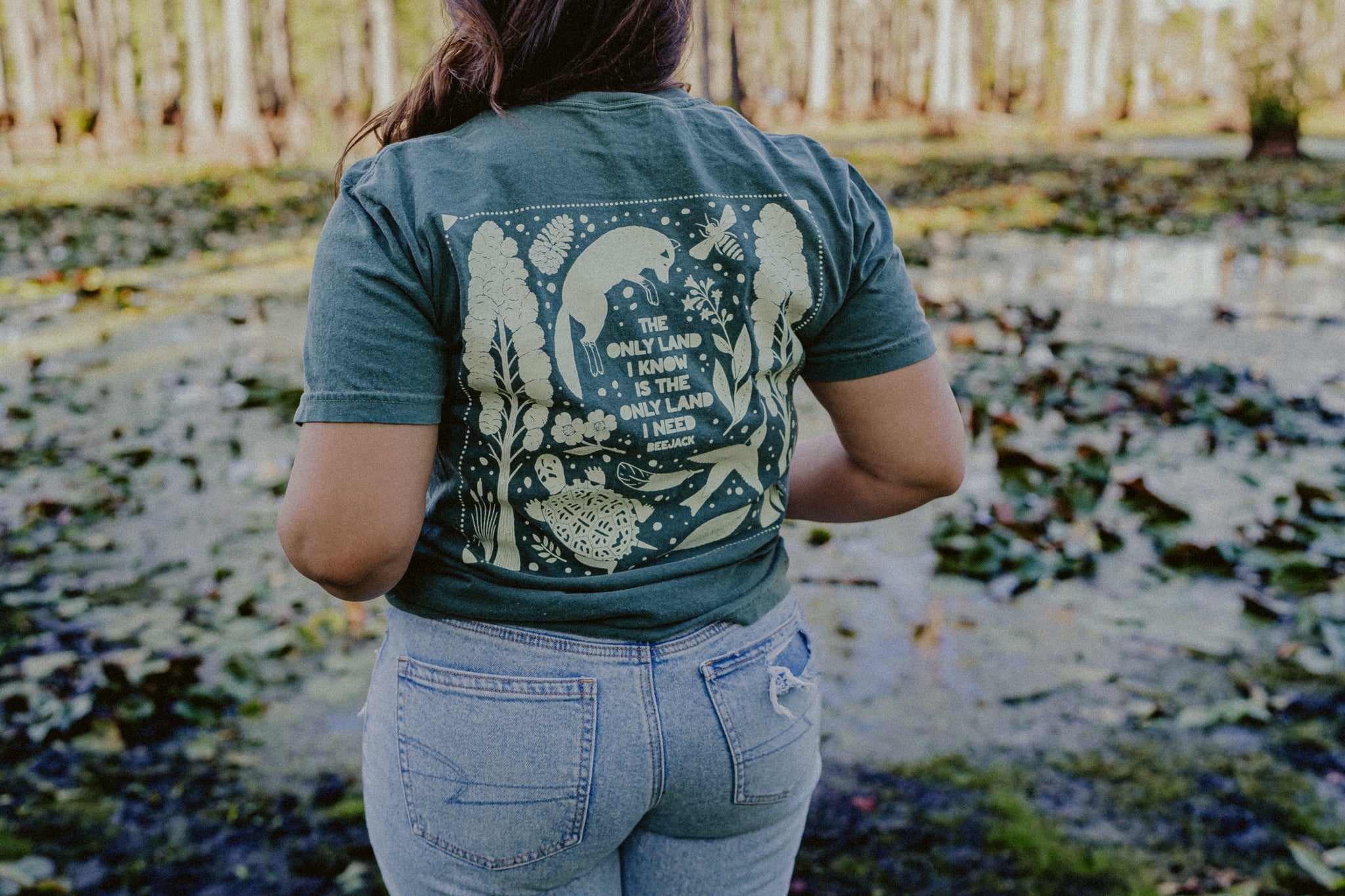 The Only Land I Know T-Shirt - Blue Spruce